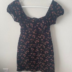Black and floral print dress from So in a size small